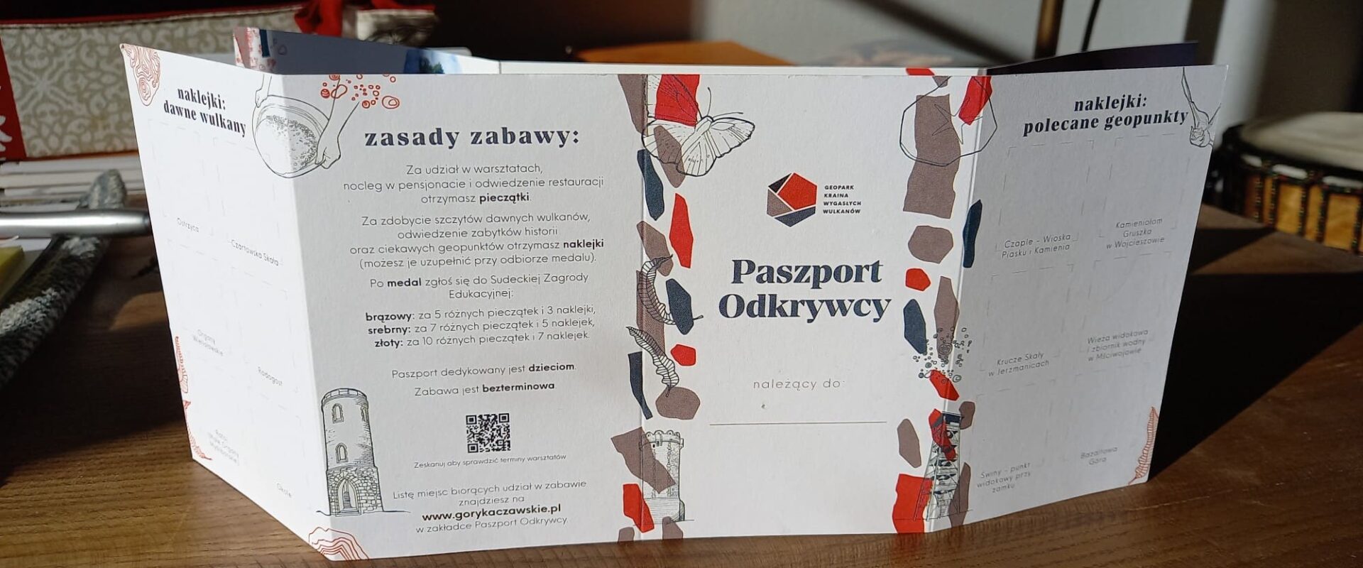 Paszport Odkrywcy Krainy Wygasłych Wulkanów